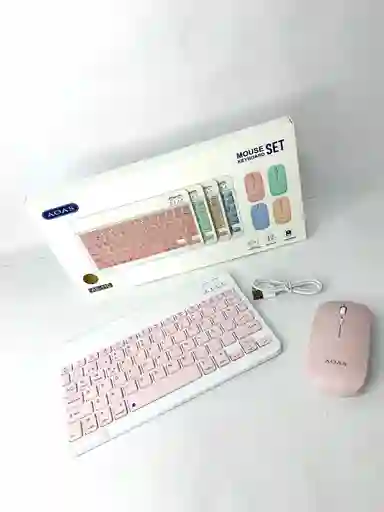 Combo Teclado Y Mouse Bluetooth Inalambrico Aoas ⌨️🖱️✨