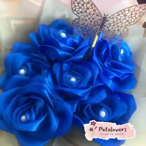 Flores Eternas Azul De Ensueño