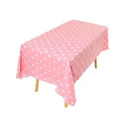 Mantel Rosado Con Puntos