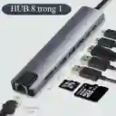 Adaptador Hub Usb-c 8 En 1 Multipuerto Aluminio Usb 3.0 Hdmi