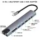 Adaptador Hub Usb-c 8 En 1 Multipuerto Aluminio Usb 3.0 Hdmi