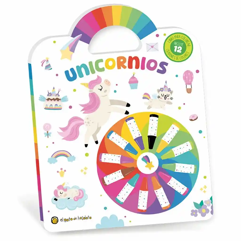 Libro Didáctico Para Colorear Unicornios Para Niños