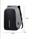 Morral Mochila Bolso Antirrobo Con Cargador Impermeable Morado