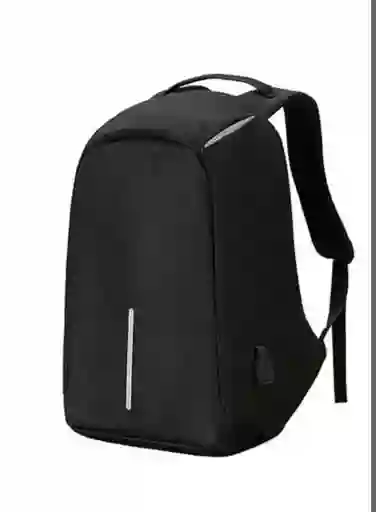 Morral Mochila Bolso Antirrobo Con Cargador Impermeable Negro