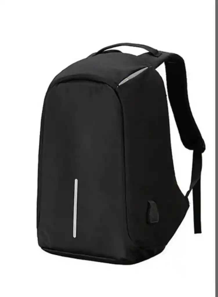 Morral Mochila Bolso Antirrobo Con Cargador Impermeable Negro