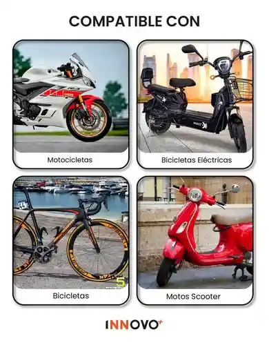 Candado Anti Para Motocicletas Bicicletas Electricas Macizo Compacto 2 Llaves