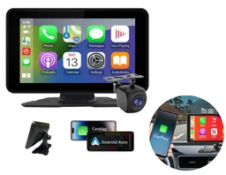 Pantalla Portátil Hd Carplay De 7 Pulgadas, Vista Trasera Inversa, Navegación De Coche Para Conexión Usb Bluetooth