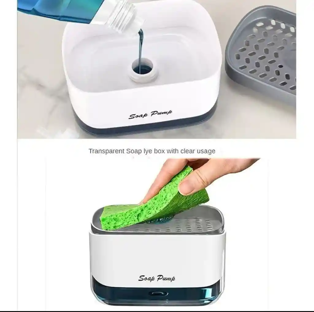 Dispensador De Jabon + Esponja