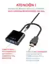 Adaptador Convertidor Cable Hdmi A Vga 1080p