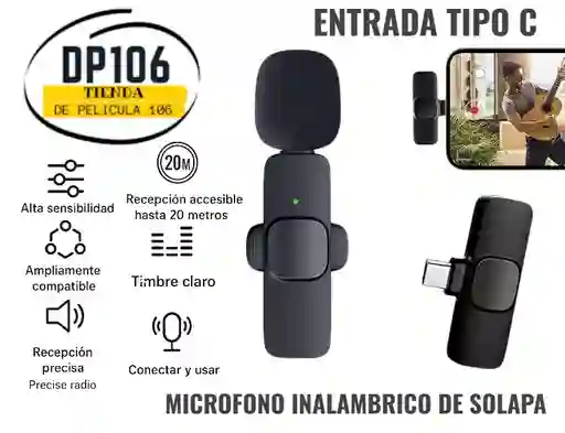 Microfono Tipo Solapa Tipo C