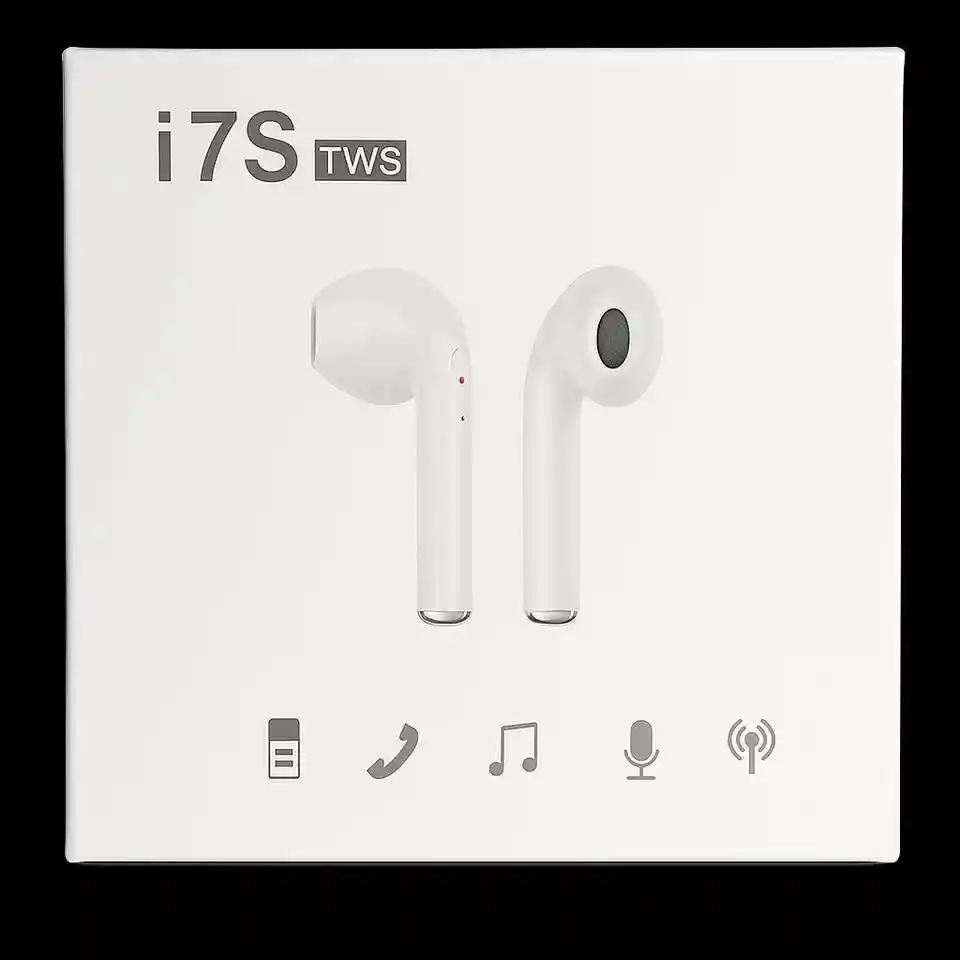 Auriculares Tws I7s Bluetooth 5.0 Con Micrófono, Caja Carga Y Diseño Deportivo Cualquier Smartphone