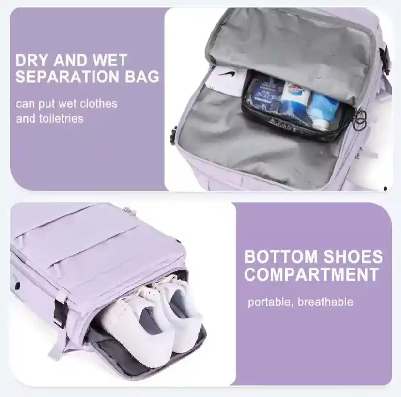 Mochila De Viaje Grande Y Expandible