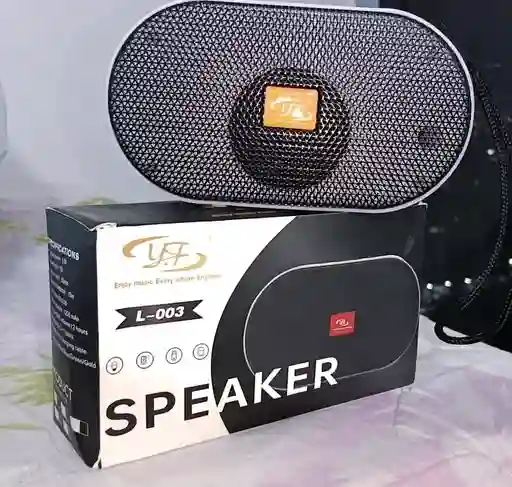 Altavoz Portátil L-003 Con Bluetooth, Radio Fm, Usb, Tarjeta Sd Sonido Alta Calidad Color Al Azar