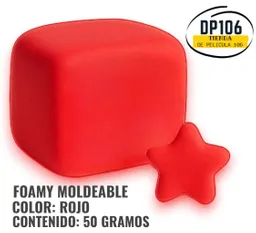 Foamy Moldeable Rojo 50 Gr Fomy Foami