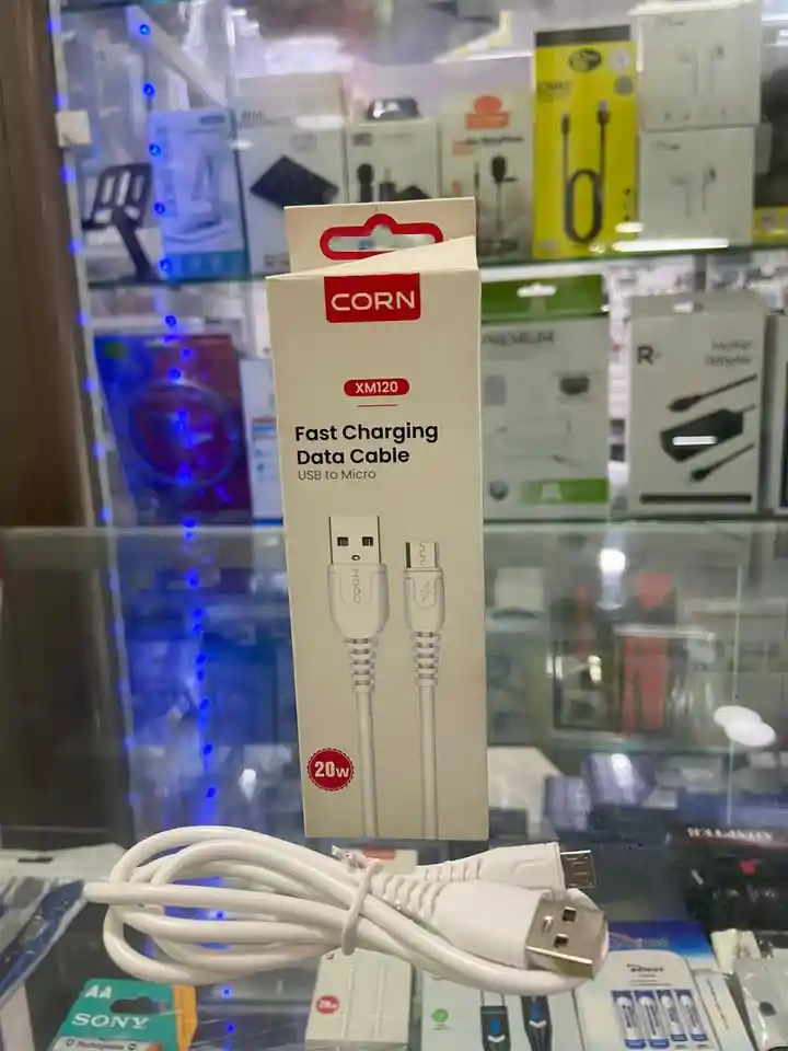 Cable Blanco Usb A Microusb 3.1a Para Carga Rápida Y Transferencia De Datos En Celulares Y Tablets