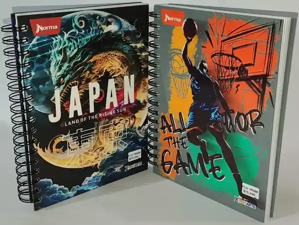 Cuaderno Argollado Pequeño Pasta Dura 5 Materias X-presarte Masculino Norma