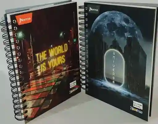 Cuaderno Argollado Pequeño Pasta Dura 5 Materias X-presarte Masculino Norma