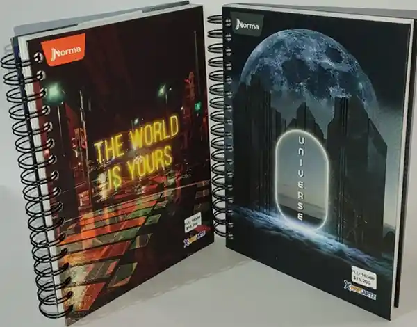 Cuaderno Argollado Pequeño Pasta Dura 5 Materias X-presarte Masculino Norma