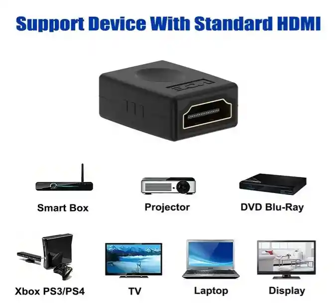 Adaptador Hdmi A Hdmi Hembra A Hembra Full Hd