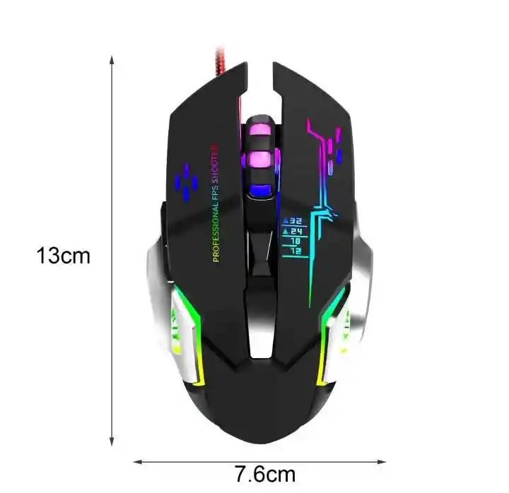Mouse Gamer Inalámbrico Q6 Rgb