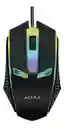 Mouse Gaming Usb Aoas V01 1200 Dpi Luces Rgb Gamer