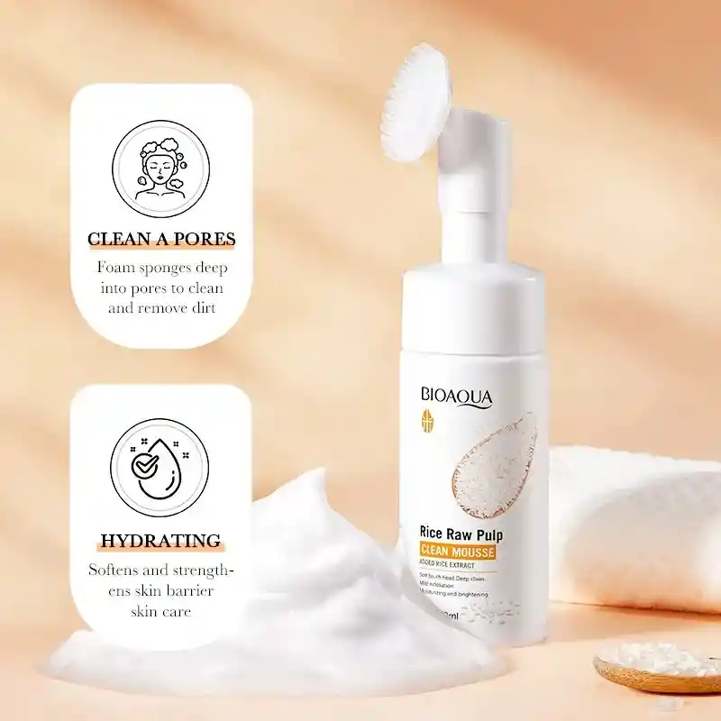 Bioaqua Espuma Limpiadora Arroz 120ml