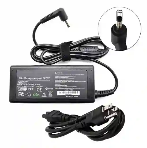 Cargador Para Lenovo Punta Fina 20v 3.25a 65w