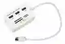 Hub Usb 3.0 Lector Memoria Macbook 7 En 1 Multipuertos