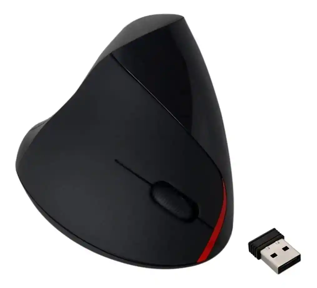 Mouse Vertical Inalámbrico Recargable Weibo Wb-881 Negro