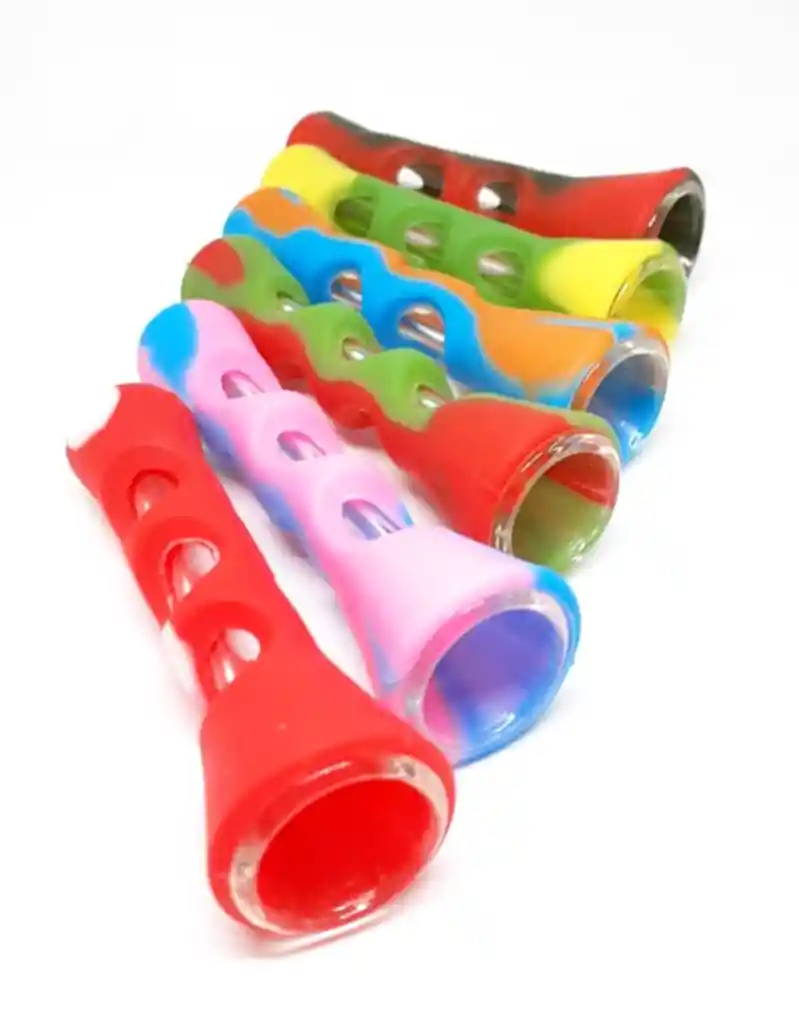 Pipa De Vidrio Con Recubrimiento De Silicona Cono