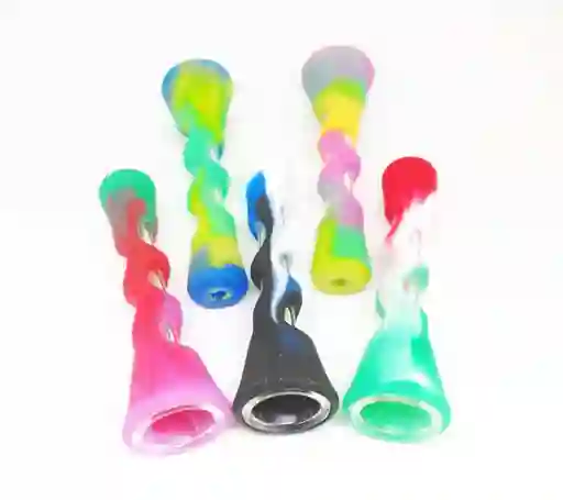 Pipa De Vidrio Con Recubrimiento De Silicona Cono