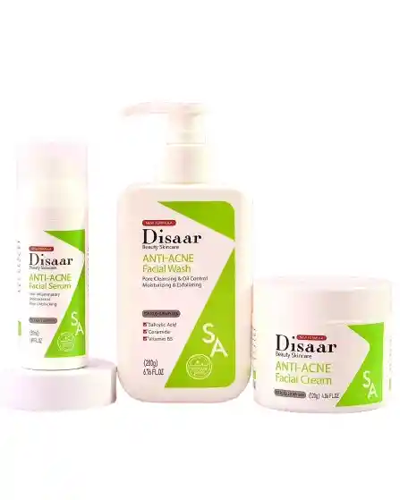 Kit Anti Acné Con Ácido Salicílico Disaar X 3