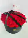 Caja Redonda Premium De Rosas