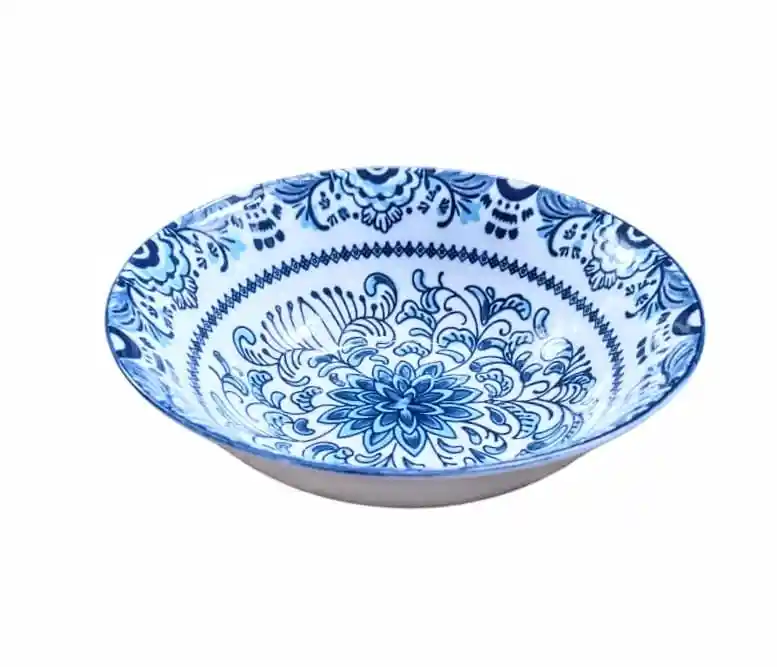 Vajilla Cerámica 2 Piezas Mexicana Boho Tipo Carmen De Viboral