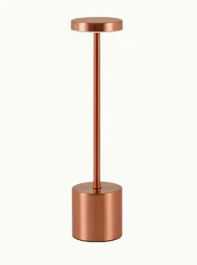 Lámpara De Mesa Tactil Metalica Led 3 Modos Inalambrica