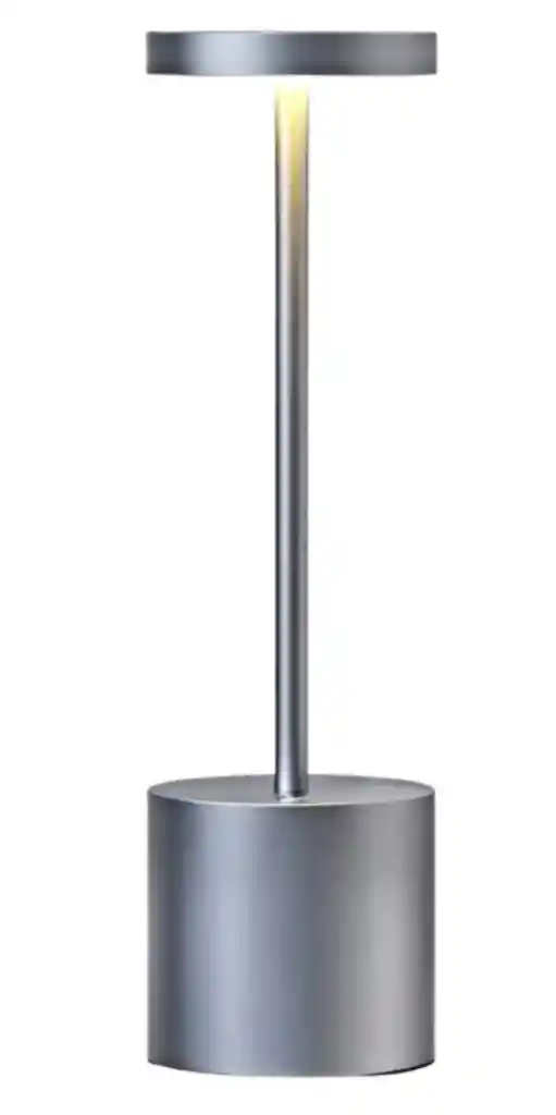 Lámpara De Mesa Tactil Metalica Led 3 Modos Inalambrica
