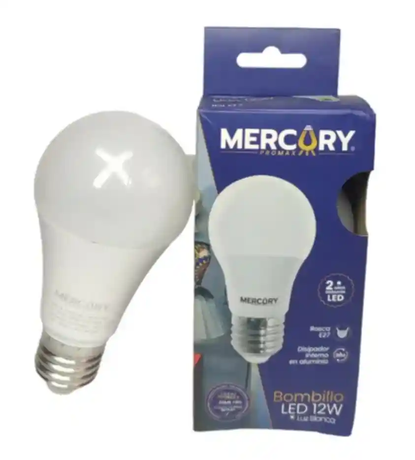 Bombillo Led 12w E27 Mercury Luz Blanca