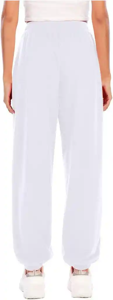 Joggers Deportivos De Cintura Bolsillos De Cremallera Color Crema