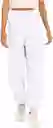 Joggers Deportivos De Cintura Bolsillos De Cremallera Color Crema