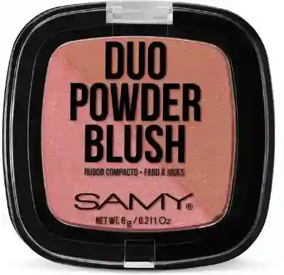 Samy Rubor Duo Cuadrado Tono 01 Rose Brown - Rosa Marron