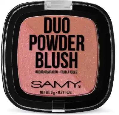 Samy Rubor Duo Cuadrado Tono 01 Rose Brown - Rosa Marron
