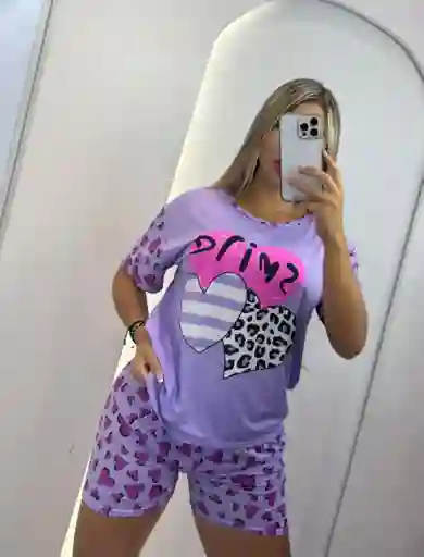 Conjunto De Pijama Estampada