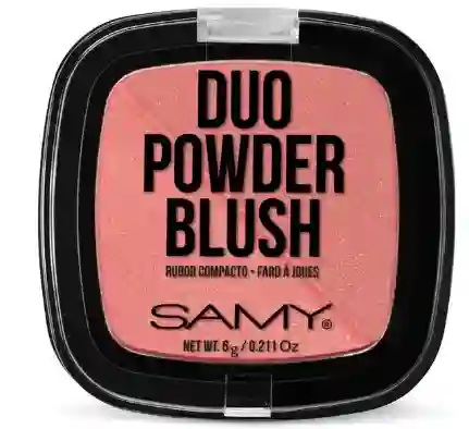 Samy Rubor Duo Cuadrado Tono 06 Amber Rose - Rosa Ambar