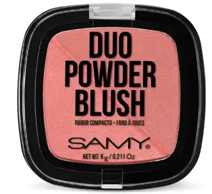 Samy Rubor Duo Cuadrado Tono 06 Amber Rose - Rosa Ambar