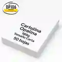 Paquete Cartulina Opalina Blanca X 50 Hojas – 180g – Tamaño Carta