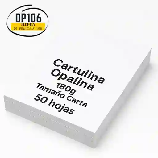Paquete Cartulina Opalina Blanca X 50 Hojas – 180g – Tamaño Carta
