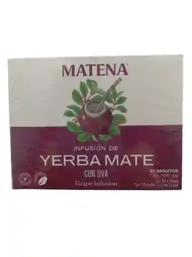 Yerba Mate En Tisana Con Uva (caja X 20 Unidades) Matena