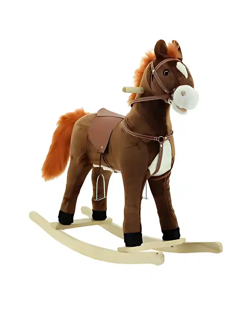 Caballo De Madera Montable Con Ruedad