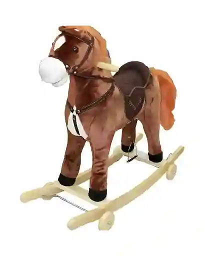 Caballo De Madera Montable Con Ruedad