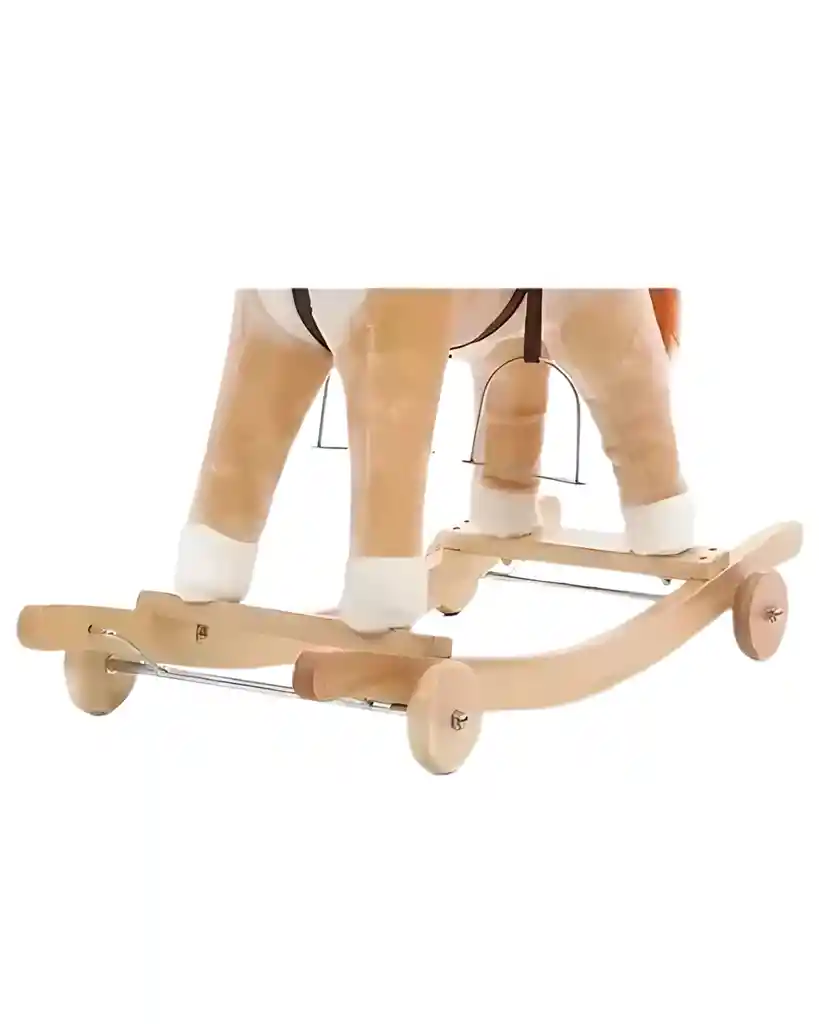 Caballo De Madera Montable Con Ruedad